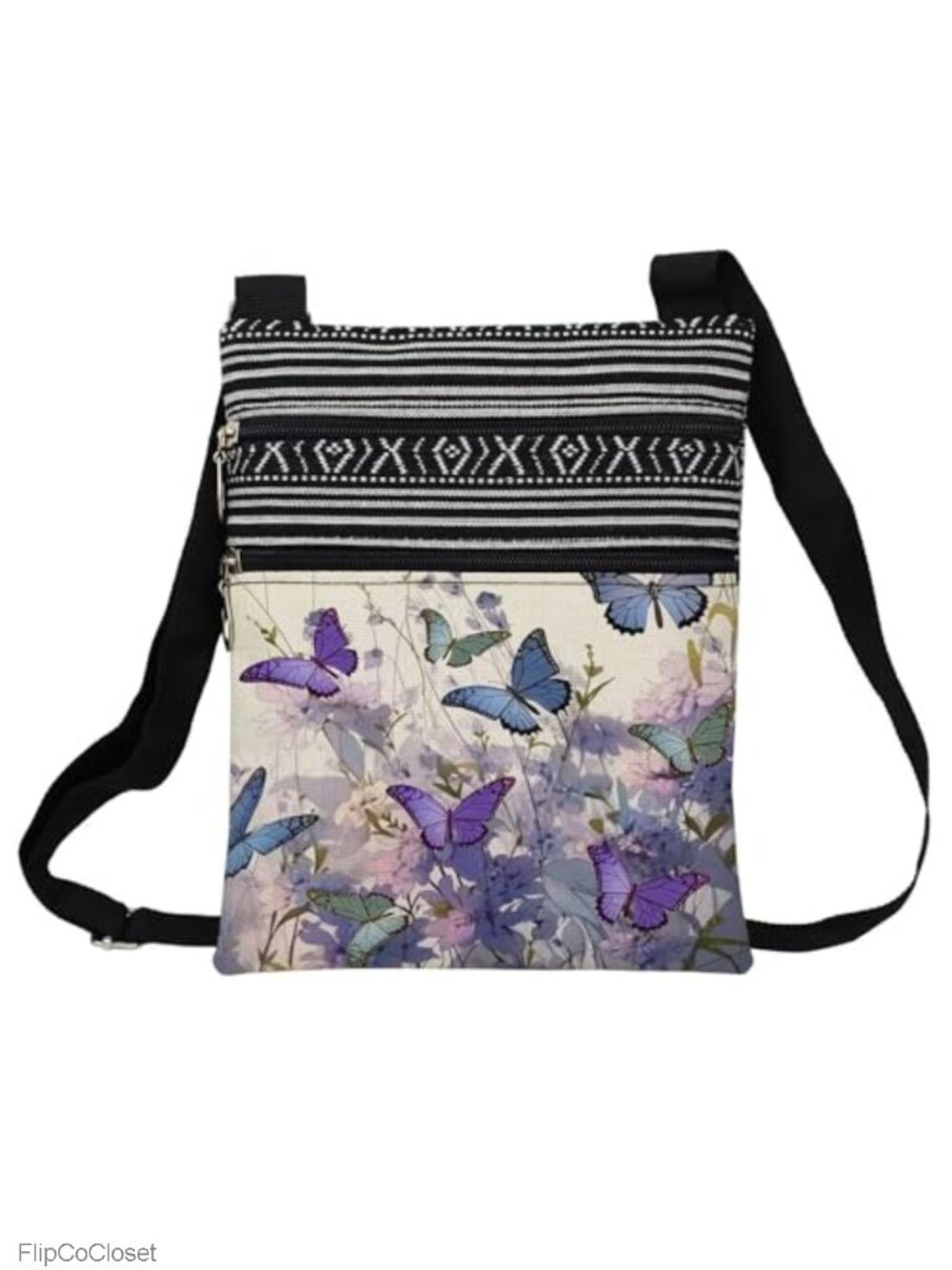 Polyester Butterfly Crossbody Bag Adjustable Strap Women Everyday